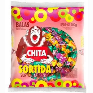 Bala Chita Mastigavel Sabores Sortida 6 x 500g
