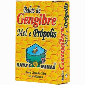Natus Minas Bala de  Gengibre com Mel e Propolis 25 x 10 Unid 001