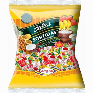 Bala Santa Rita Mastigavel Fantasia Sortida 6 x 500gr