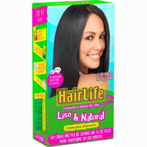Hair Life Alisante Capilar Liso e Natural Verde 12  x 180g