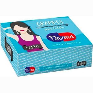 Darma Grampo para Cabelos Preto N°5 | 10 x 100 unds