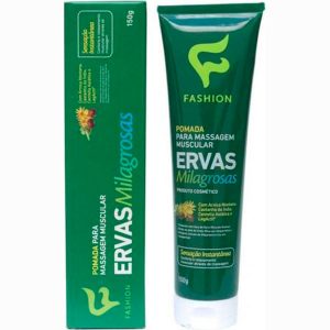 Fashion Pomada para Massagem Ervas Milagrosas 12 x 150g