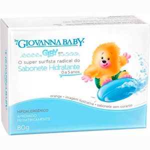 Sabonete Barra Giovanna Baby  Infantil Giby Azul 12 x 90g