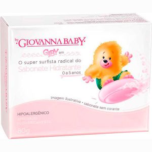 Sabonete Barra Giovanna Baby Infantil Giby Rosa 12 x 90g