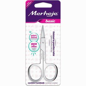 Merheje Tesoura para Unhas Reta 6 unid
