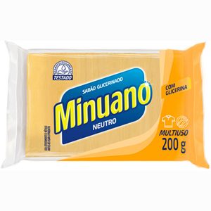 Minuano Sabao em Barra Glicerina Neutro 5 x 5 x 180g