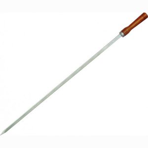 Espeto para Churrasco Simples com Cabo de Madeira 12 x 75cm