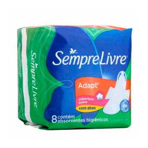 Absorvente Sempre Livre Com  Abas pc 12 x 8 Unid