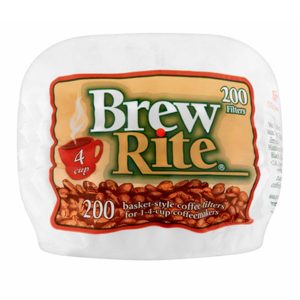 Brew Rite Coador de Cafe Papel com 6 x 200und