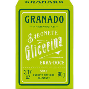Sabonete Barra Granado Glicerina Erva Doce 12 x 90g