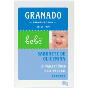 Sabonete Barra Granado Bebe Infantil Glicerina Lavanda 12 x 90 g