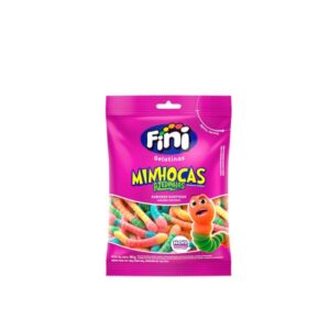 Fini Bala Gelatinosa Minhocas Citricas 12 x 80gr