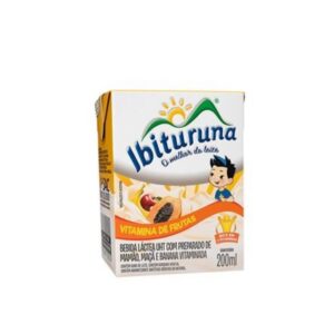 Ibituruna Bebida Lactea Vitamina de Frutas  27 x 200ml