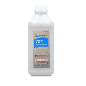 Swan Rubbing Alcohol 70 % - 12 x 16oz