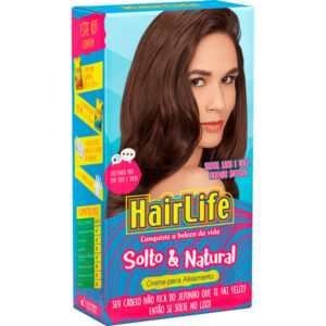 Hair Life Alisante Capilar Solto e Natural Azul 12  x 180g