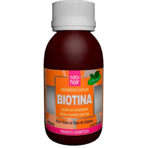 Natuhair Biotina Auxilia no Crescimento Forte e Saudavel dos Fios  6 x 60 ml