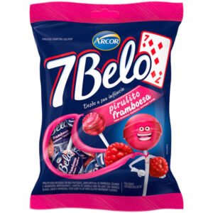 Arcor Pirulito 7 Belo Framboesa 6 x 500g