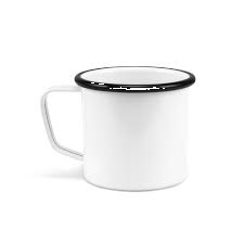 Imusa Caneca Esmaltada Branca 4 x 12 oz