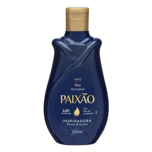Paixao Oleo Corporal Inspiradora Azul Rosas Brancas 12 x 200ml Azul Escuro