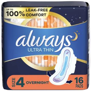 Always Ultra Thin Overnight Size 4 - 6 x 6 x 16 unid
