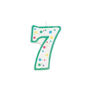 Wilton Vela Numerial 7 Green 6 unid