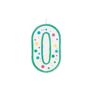 Wilton Vela Numerial 0 Green 6 unid