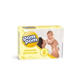 Pom Pom Sabonete Barra Glicerinado 12 x 70g