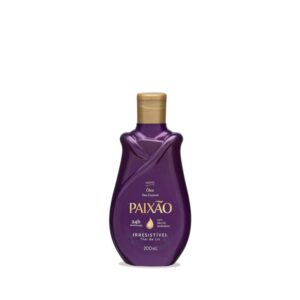 Paixao Oleo Corporal Irresistivel Flor der Lis 12 x 200ml Vidro Roxo Perolado