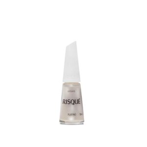 Risque Esmalte Cremoso Platino 6 x 8ml