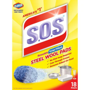 SOS Steel Wool Pads 24 x 4 Unid