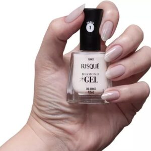 Risque Esmalte Diamond Gel Cores Cha Branco 6 x 9.5ml