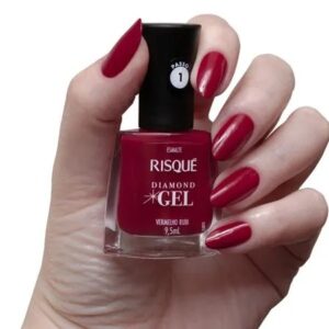 Risque Esmalte Diamond Gel Cores Vermelho Rubi 6 x 9.5ml