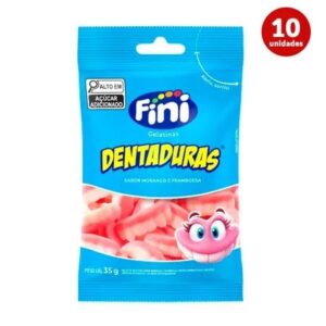Fini Bala Gelatinosa Dentadura 10 x 35g