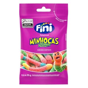 Fini Bala Gelatinosa Minhoca 10 x 35g