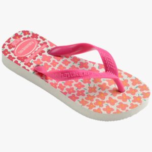 Havaiana Sandalia Infantil Flores Branca 33/34
