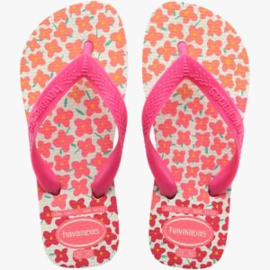 Havaiana Sandalia Infantil Flores Branca 31/32