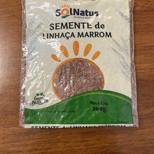 Sol Natus Semente de Linhaca Marron 6 x 200g