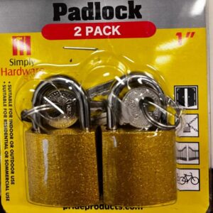 Cadiado Pequeno 1 Inch 6 x 2 Unid 38588