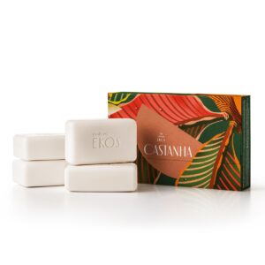 Natura Ekos Sabonete em Barra Castanha 4 x 100 g Ref 156242