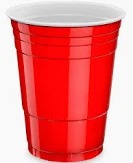 Copo Plastico Vermelho 16oz 6 x 50 Unid 36146