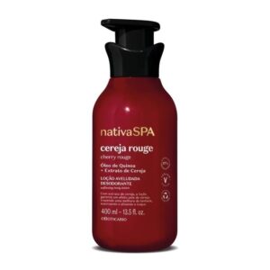 Boticario Nativa Spa Locao Nutitiva Hidratante Corporal Cereja Rouge 400ml
