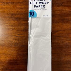 Papel de Seda Presente Branco 30 x 20 In- 12 x 10 Unid - 22634