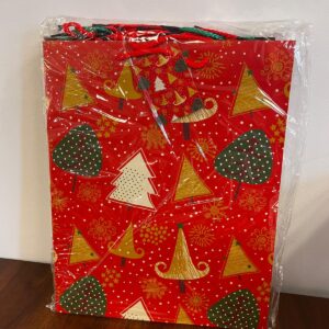 Sacola de Presente Natal Media 10 x 5 x 13 in 12 Unid - 36416