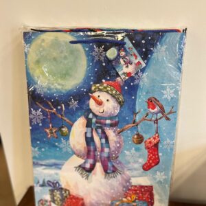 Sacola de Presente Natal Jumbo 18 x 13 x 4 In 12 Unid - 93552
