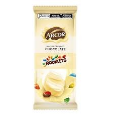 Arcor Chocolate Tablete Rocklest Branco 12 x 80g 9296