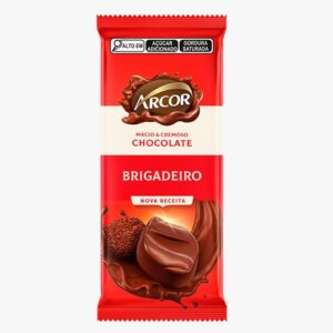 Arcor Chocolate Tablete Brigadeiro 12 x 80g 8698