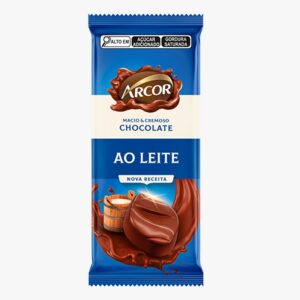 Arcor Chocolate Tablete Ao Leite 12 x 80g 8633
