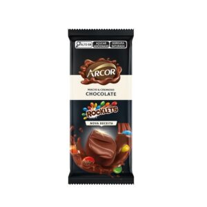 Arcor Chocolate Tablete Rocklest Ao Leite 12 x 80g 8616