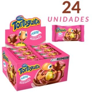 Arcor Tortuguita Chocolate Leite + Morango 24 x 15.5g 9904