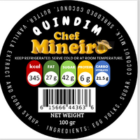 Chef Mineiro Quindim Refrigerado 24 x 100g